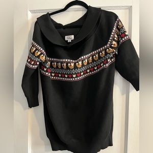 Unique vintage off the shoulder sweater